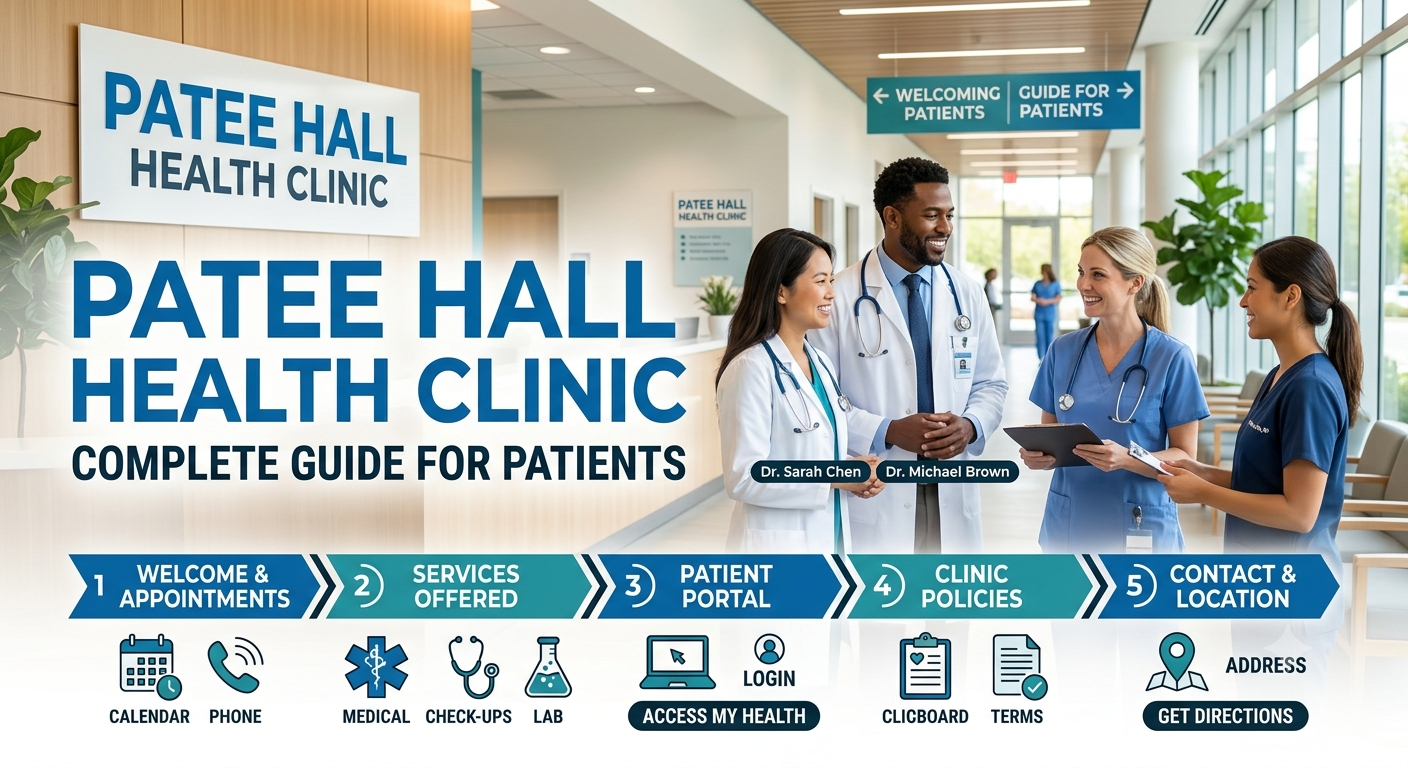 Patient meeting with a healthcare provider at Patee Hall Health Clinic for a routine health checkup and wellness consultation.