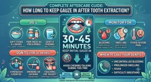 How Long to Keep Gauze In After Tooth Extraction? Complete Aftercare Guide