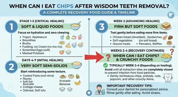 When Can I Eat Chips After Wisdom Teeth Removal? A Complete  Food Guide