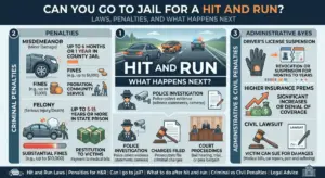 Can You Go to Jail for a Hit and Run? Laws Penalties and What Happens Next