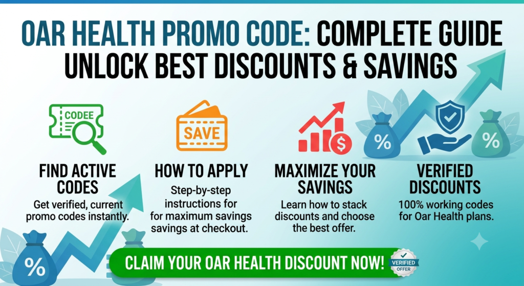 Person using a laptop to search for an Oar Health promo code and apply a discount during an online healthcare subscription checkout.