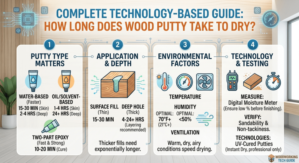 Modern wood putty repair process using advanced woodworking tools and technology