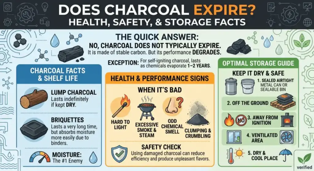 Does Charcoal Expire? Health Safety and Storage Facts You Should Know