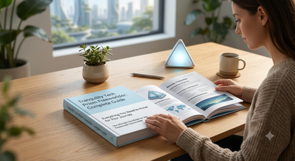 Tranquility Tech Prism Freeworlder showing digital balance, smart technology use, and productivity tools