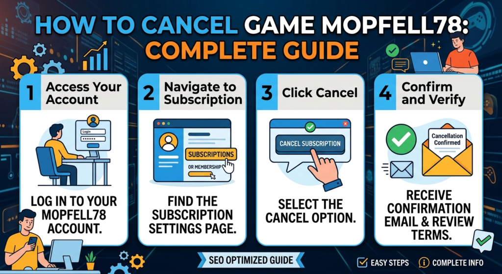 How to cancel Game Mopfell78 account with simple steps