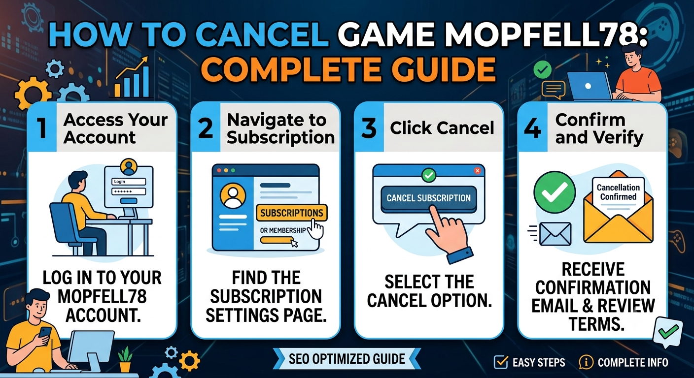 How to cancel Game Mopfell78 account with simple steps