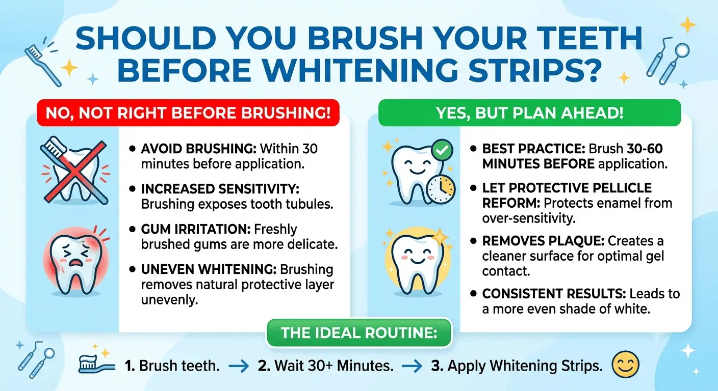 Should I Brush My Teeth Before Using Whitening Strips? Expert Guide for Safe Teeth