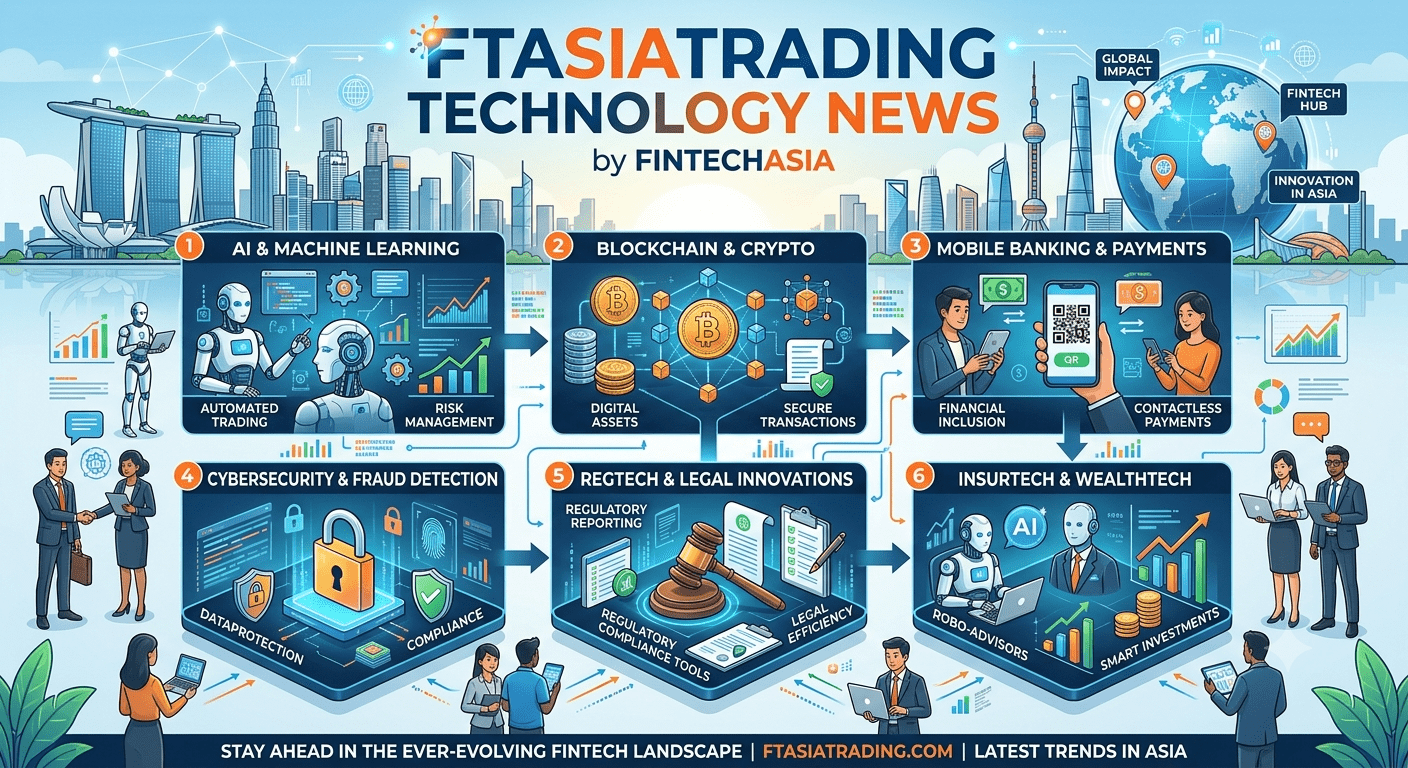 FtAsiaTrading technology news by FintechAsia showing fintech innovation, AI, blockchain, and digital finance technology