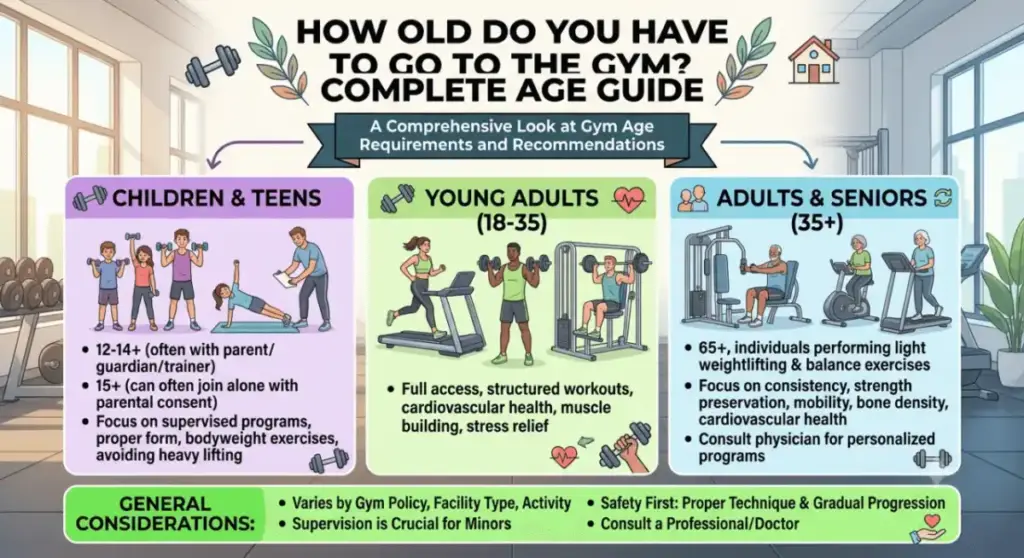 How Old Do You Have to Go to the Gym? Complete Age Guide