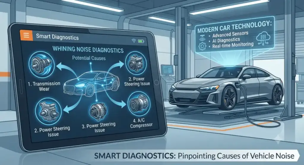 Whining Noise in Car Smart Diagnostics Causes and Modern Car Technology