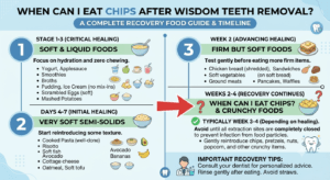 When can I eat chips after wisdom teeth removal safely during recovery
