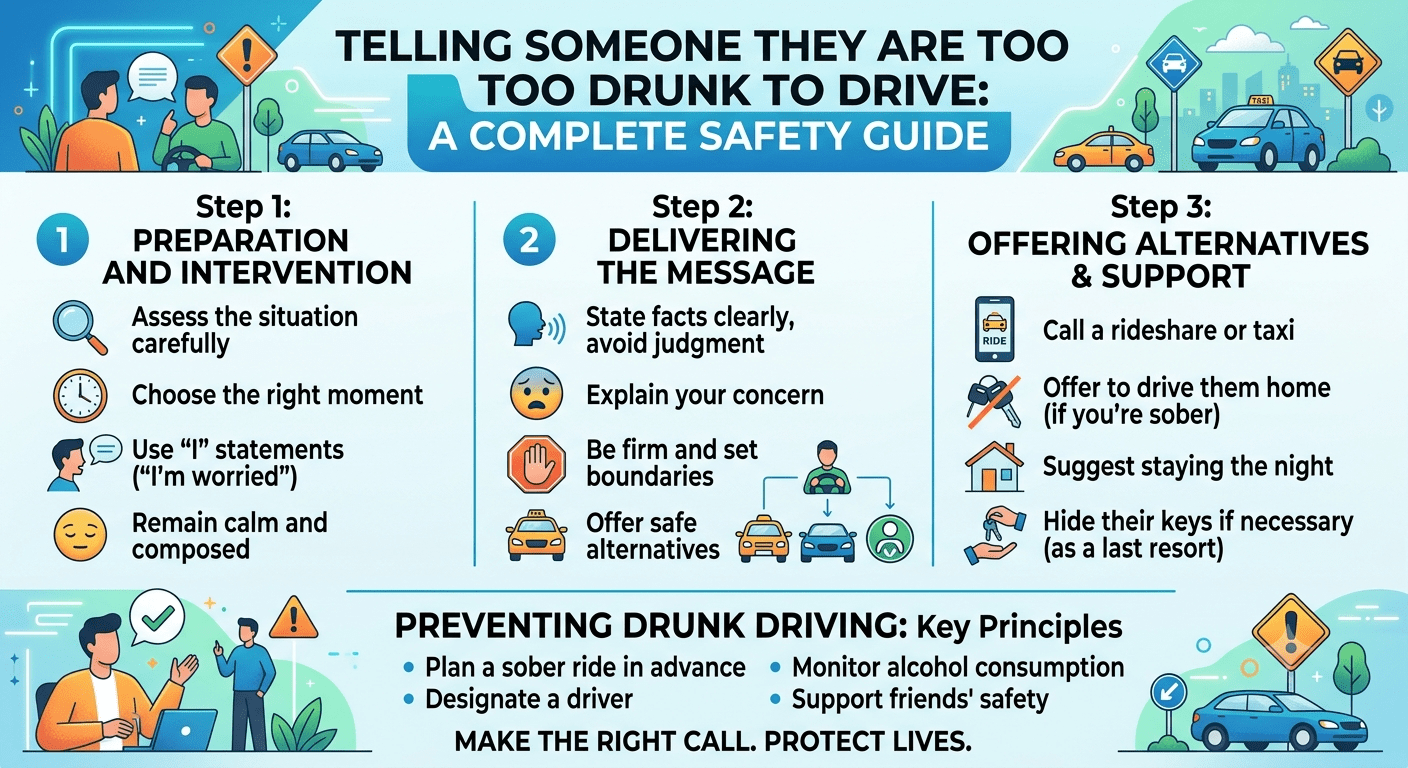 Friend stopping a drunk person from driving and promoting alcohol safety