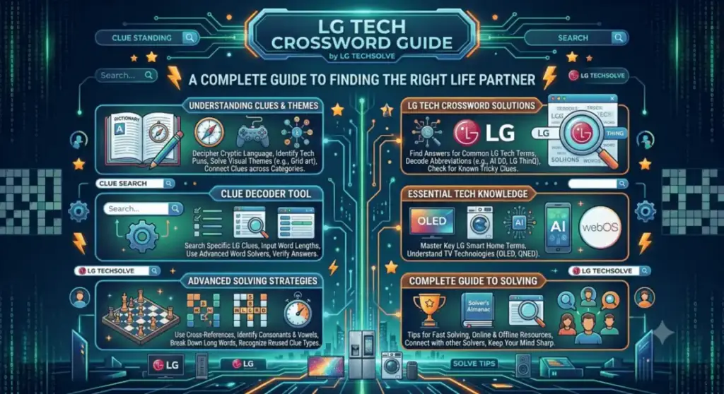 LG Tech Crossword Clue Meaning Answers and Complete Solving Guide
