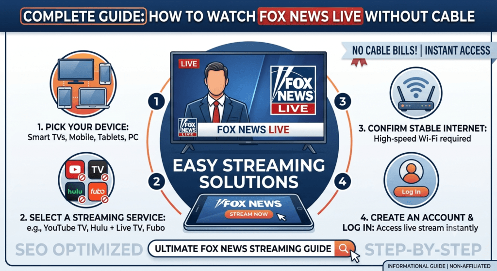 How to watch Fox News live without cable using streaming services and smart devices