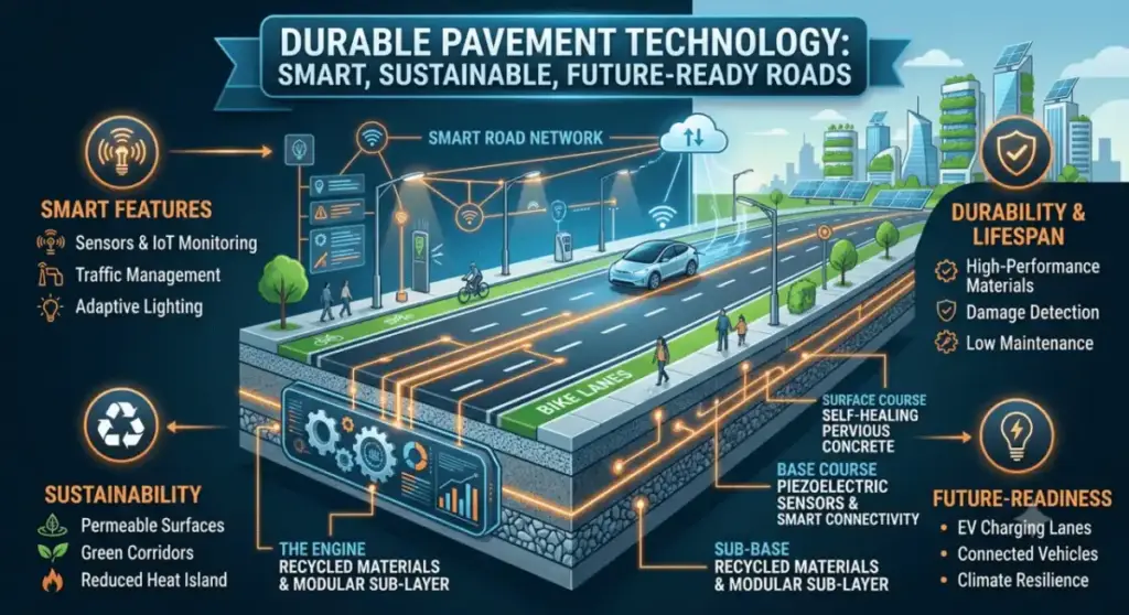Durable Pavement Technology Smart Sustainable and Future Ready Roads