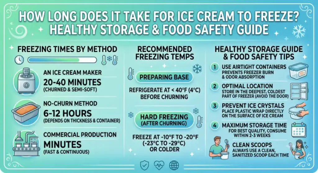 How Long Does It Take for Ice Cream to Freeze? Healthy Storage & Food Safety Guide