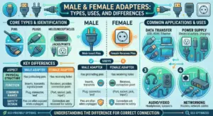 Male and Female Adapter Complete Guide to Types Uses and Differences