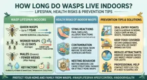 How Long Do Wasps Live Indoors? Lifespan Health Risks and Prevention Tips