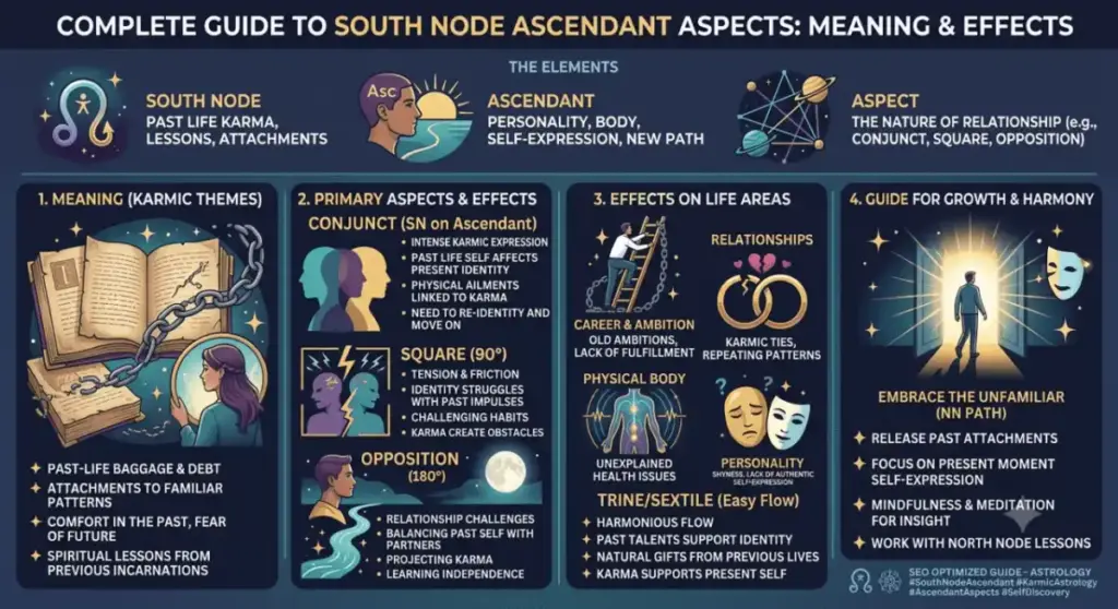 South Node Ascendant Aspects Meaning Effects and Complete Astrology Guide