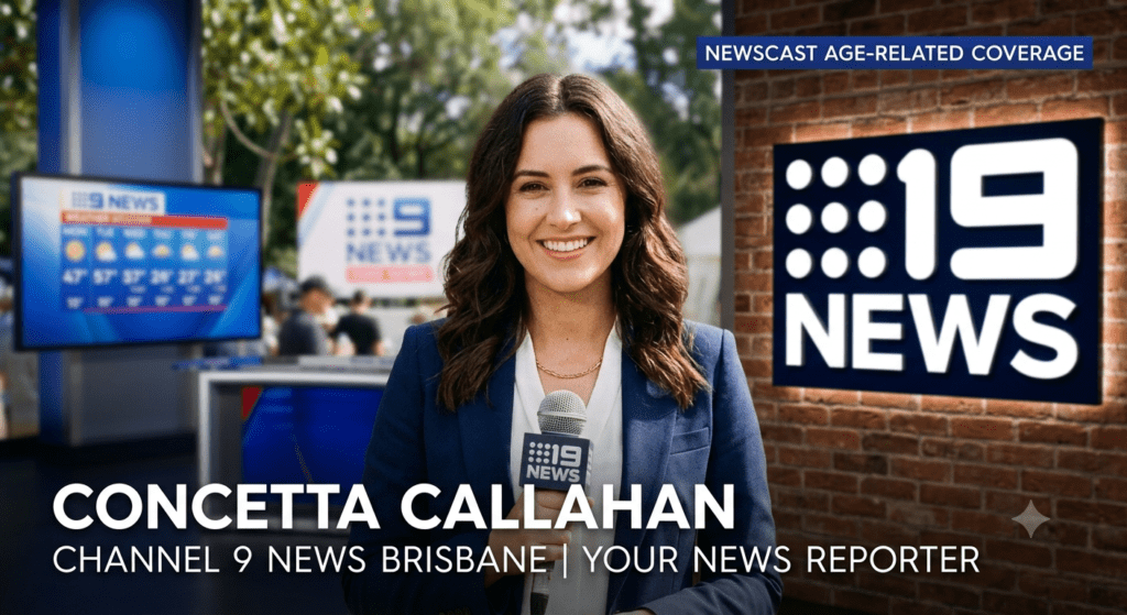 Concetta Callahan Channel 9 News anchor presenting evening news in a television studio