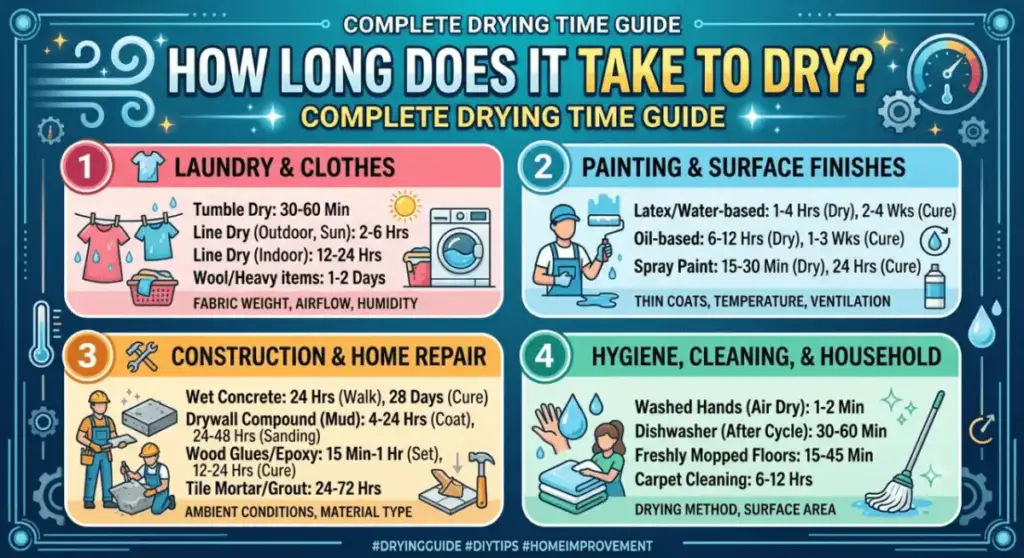 How Long Does It Take to Dry? Complete Drying Time Guide