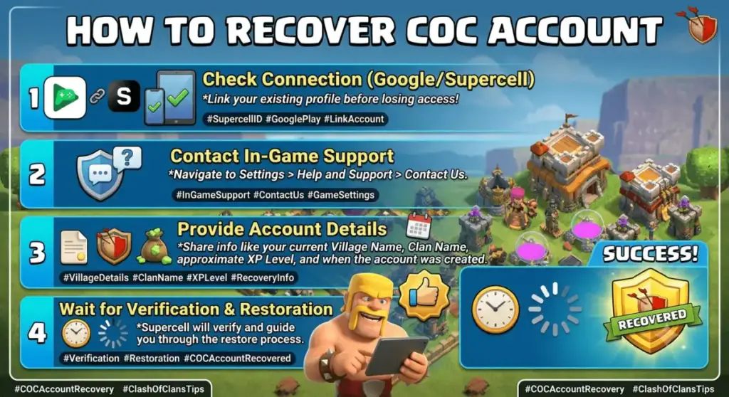 How to Recover COC Account