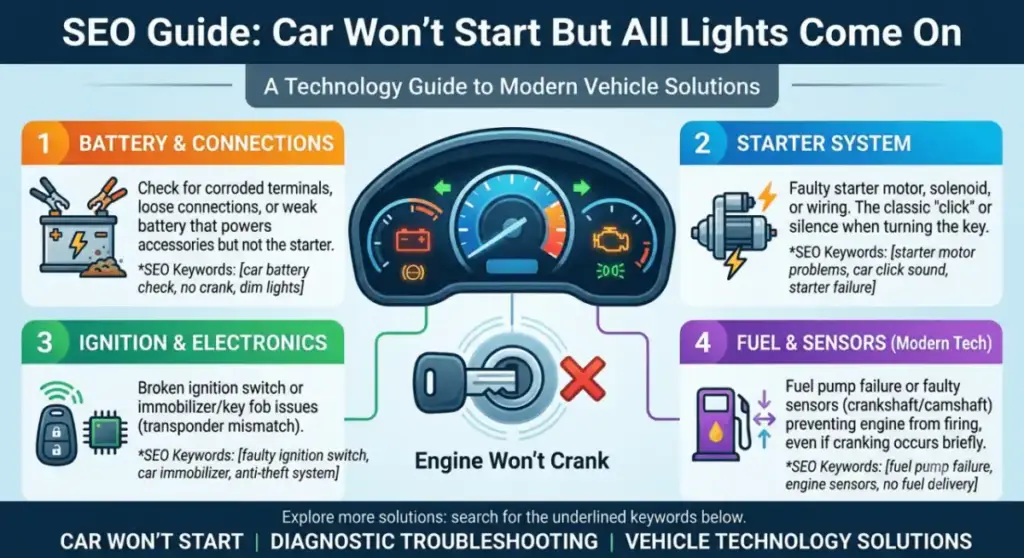 Car Won’t Start But All Lights Come On A Technology Guide to Modern Vehicle