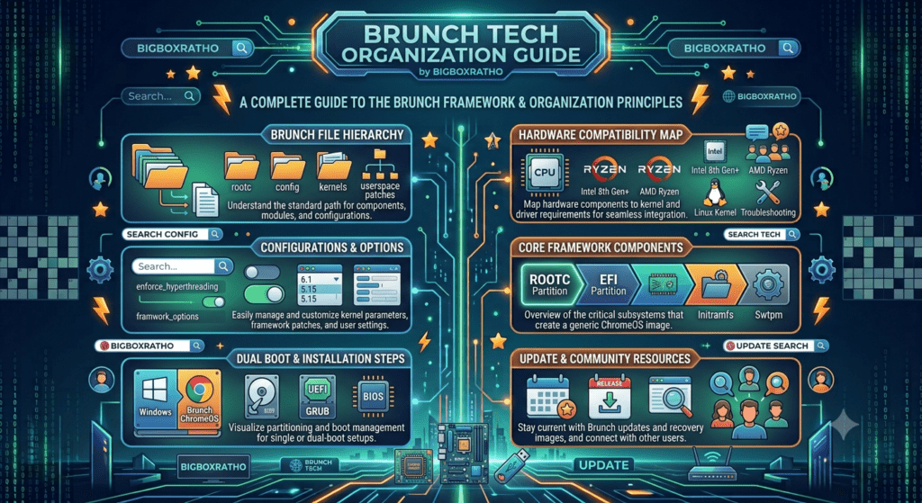 Brunch Tech Organization Principles Bigboxratho showing modern technology organization and digital innovation