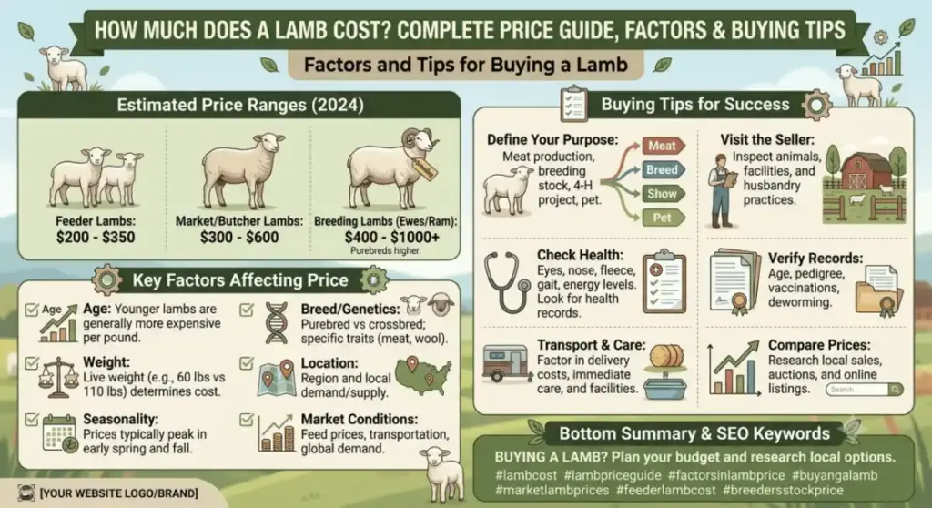 How Much Does a Lamb Cost? Complete Price Guide Factors and Buying Tips