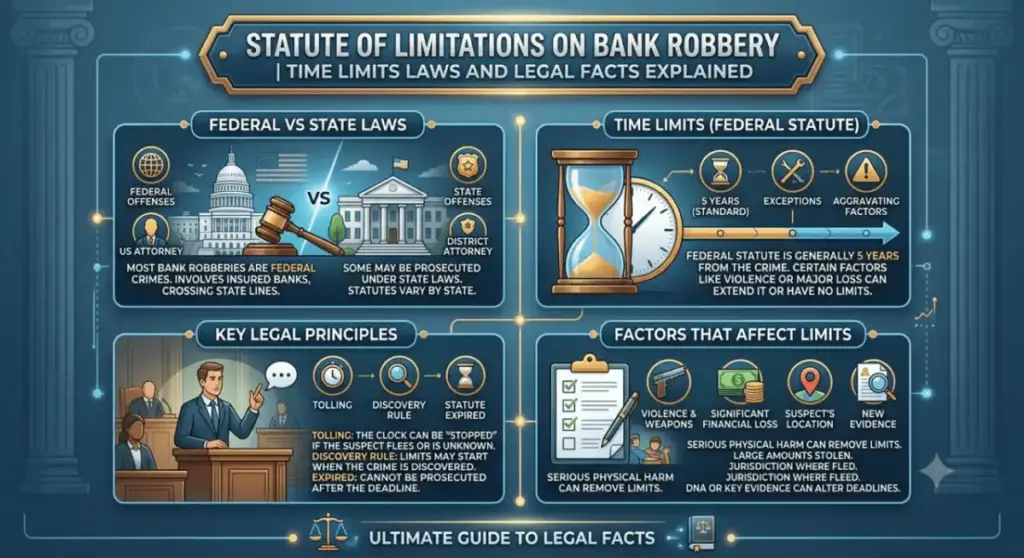 Statute of Limitations on Bank Robbery Time Limits Laws and Legal Facts Explained