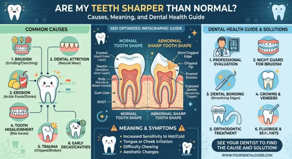 Are My Teeth Sharper Than Normal? Causes Meaning and Dental Health Guide