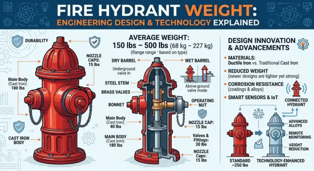 How Much Does a Fire Hydrant Weigh? Engineering Design  Technology Explained
