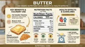 Butter 100 Grams Nutrition Facts Calories Benefits and Health Effects