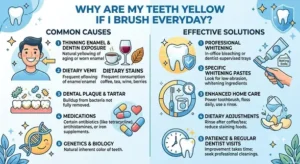 Why Are My Teeth Yellow When I Brush Them Everyday?Causes and Solutions
