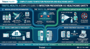 Tristel health infection prevention products used for medical equipment cleaning and healthcare hygiene