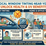 UV-protective window tint helping reduce sunlight exposure inside a car