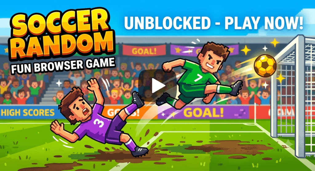 Player enjoying Soccer Random Unblocked in a web browser with simple controls and fast-paced soccer gameplay.